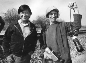 Cesar Chavez and photojournalist George Ballis, 1968, The Bob Fitch Photography Archive, Stanford University