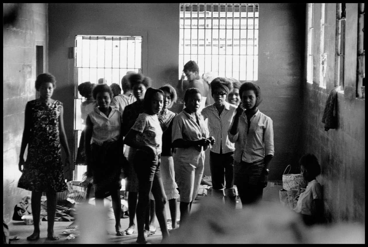 Photographs of the girls imprisoned at Leesburg Stockade, Danny Lyon, 1963, dektol.wordpress.com